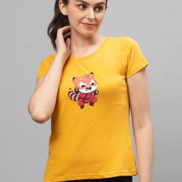 Moda Rapido Women Graphic Printed Round Neck Cotton T-shirt-image-122
