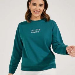 Styli Green Printed Sweatshirt-image-56