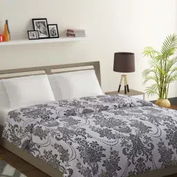 Swayam Sparkle Grey Cotton Blend 120 TC Comforter - Set of 1-18