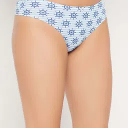Clovia Cotton Pack of 3 Low Waist Printed Thong with Inner Elastic image 3