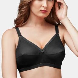 Trylo-Oh-so-pretty you! Black Non Wired Non Padded Everyday Bra-image-22