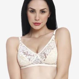 Innocence Cream Non-Wired Full Coverage Bra-image-42