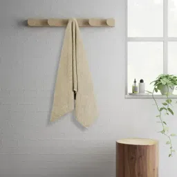 Spaces Swift Dry Self Camel Beige 450 GSM Cotton Bath Towel-3