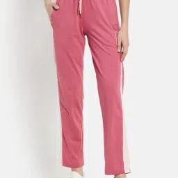 METTLE Red Cotton Mid rise Track Pants-picture-15