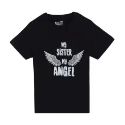 Proteens Kids Black Cotton Printed T-Shirt-image-89