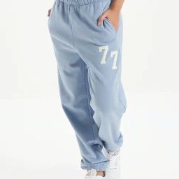 American Eagle Outfitters Blue Printed Joggers-image-68