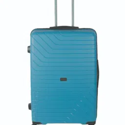 Carriall Blue 8 Wheel Large Hard Checked Luggage - 52 cm-image-21