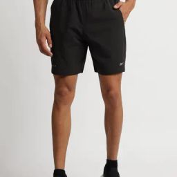 Reebok Black Regular Fit Solid Shorts-image-55