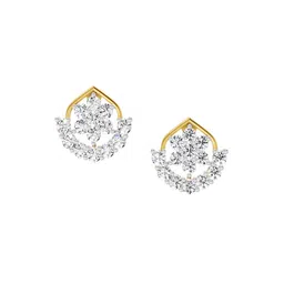 Sparkles Lab Grown Diamond 0.98 Carat Round Stud Earrings for Women-33
