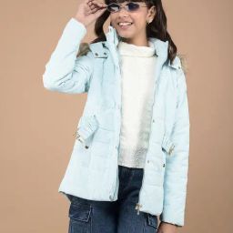 Crimsoune Club Girls Blue Self Full Sleeves Jacket-image-54