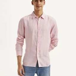 Levi's Pink Linen Slim Fit Shirt-picture-22