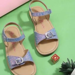 Aria Nica Kids Sassy Lilac & Beige Ankle Strap Sandals-image-32