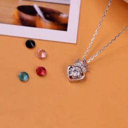 Silberry 92.5 Sterling Silver Crowned Heart Pendant-image-32