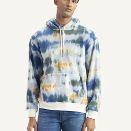 Levi's Light Blue Relaxed Fit Printed Hooded Sweatshirt-11