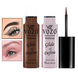 VOZO Set Of 2 Glide & Define Infusion Essential Liquid Eyeliner - 5 ml Each- Shade- 06- 11-image-77