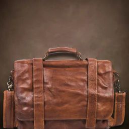 Art N Vintage Axel Cognac Leather Solid Large Laptop Messenger Bag-image-80