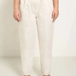 Honey Curvytude by Pantaloons White Casual Trousers-image-60