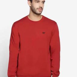 Wildcraft Dark Maroon Regular Fit Logo Print Sweatshirt-picture-15