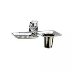 Bueno Elegant Series Tumber Holder Soap Dish Size 14x12x2.5 cm Stainless Steel, BMI-801TSD-10