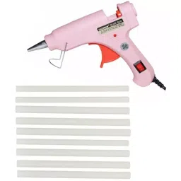FADMAN Mini 20 W Trigger Feed Hot Glue Gun Pink With 9 Stick, FD20W-8