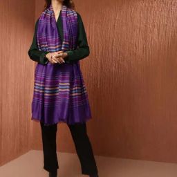 Fabindia Purple Printed Stole-picture-20
