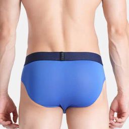 FCUK Multi-Color Cotton Blend Solid Briefs Pack of 2 image 2