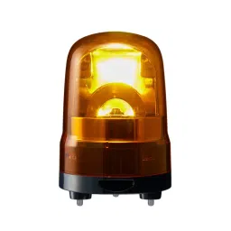 Patlite 100 mm Rotating Beacon Terminal Type With Buzzer 88 dB, 110-240 V AC, Yellow, SKH-M2TB-Y-0