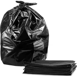 Ultra Clean 36x48 cm Jumbo Black Disposable Garbage Bag with Detachable Tie Taps, 9800012410-image-6