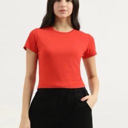 United Colors of Benetton Red Solid T-Shirt-picture-11