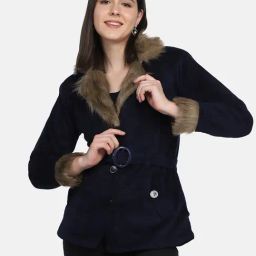 BUYNEWTREND Navy Regular Fit Jacket-image-48