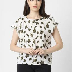 Van Heusen White Floral Print Top-picture-37