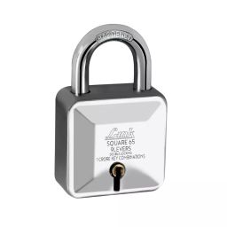 Link Square PadLock with 3 Keys Steelness Steel 65 mm-image-43