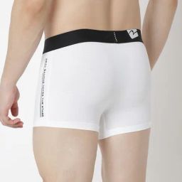 UnderJeans by Spykar White Regular Fit Trunks image 2