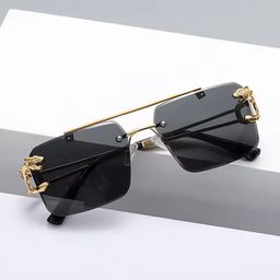 Dervin Unisex Rectangle Sunglasses with UV Protected Lens-25