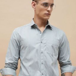 CODE by Lifestyle Men Solid Spread Collar Cotton Casual Shirt-image-39