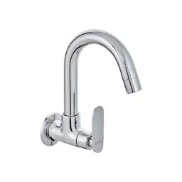 CERA Brooklyn Quarter Turn Sink Cock with Long Swivel Spout and Wall Flange, F1018251-picture-12