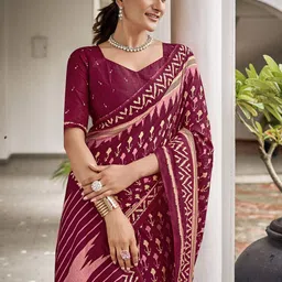 all about you Ethnic Motifs Printed Saree-image-52