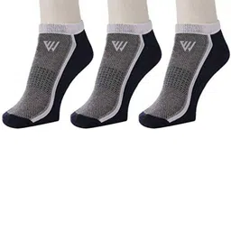 Winget Men Pack Of 3 Patterned Cotton Ankle Length Socks-picture-48