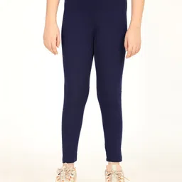 Zion Full Length Solid Leggings - Navy Blue-picture-18