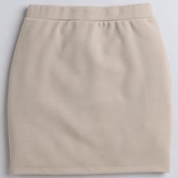 Aww Hunnie Pencil Skirt With Back Slit - Cream-image-102