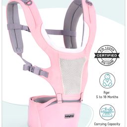 Babyhug Adore 5-in-1 Hip Seat cum Baby Carrier - Pink-2
