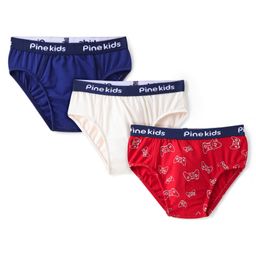 Pine Kids Cotton Lycra Knit Briefs Pack of 3 (Color & Print May Vary)-image-80