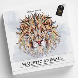 Majestic Animals Colouring Book- English-20