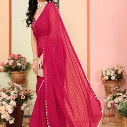 DIVASTRI Women Pink Sarees-picture-26
