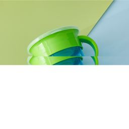 fab n funky Mug With Handle & Lid Blue- 260 ml image 3