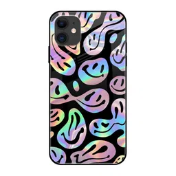 QRIOH Acid Smile Printed iPhone 12 Mini Back Case-30