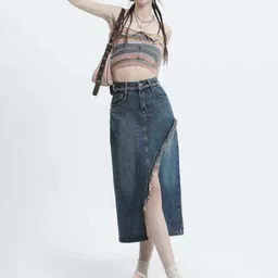 StyleCast Straight Midi Skirt-image-49
