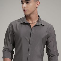 HIGHLANDER Men Comfort Slim Fit Opaque Casual Shirt-picture-32