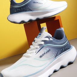 HITWAY Navy Blue Non-Marking Mesh Walking Sports Shoes-image-91