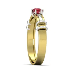 KUBERBOX Verocious 18KT Gold Ruby Ring-2.6gm image 5